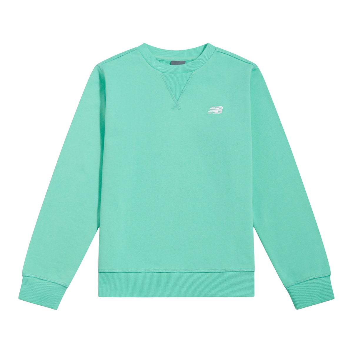 New Balance B New Balance French Terry Small Logo Crew in GRÜN