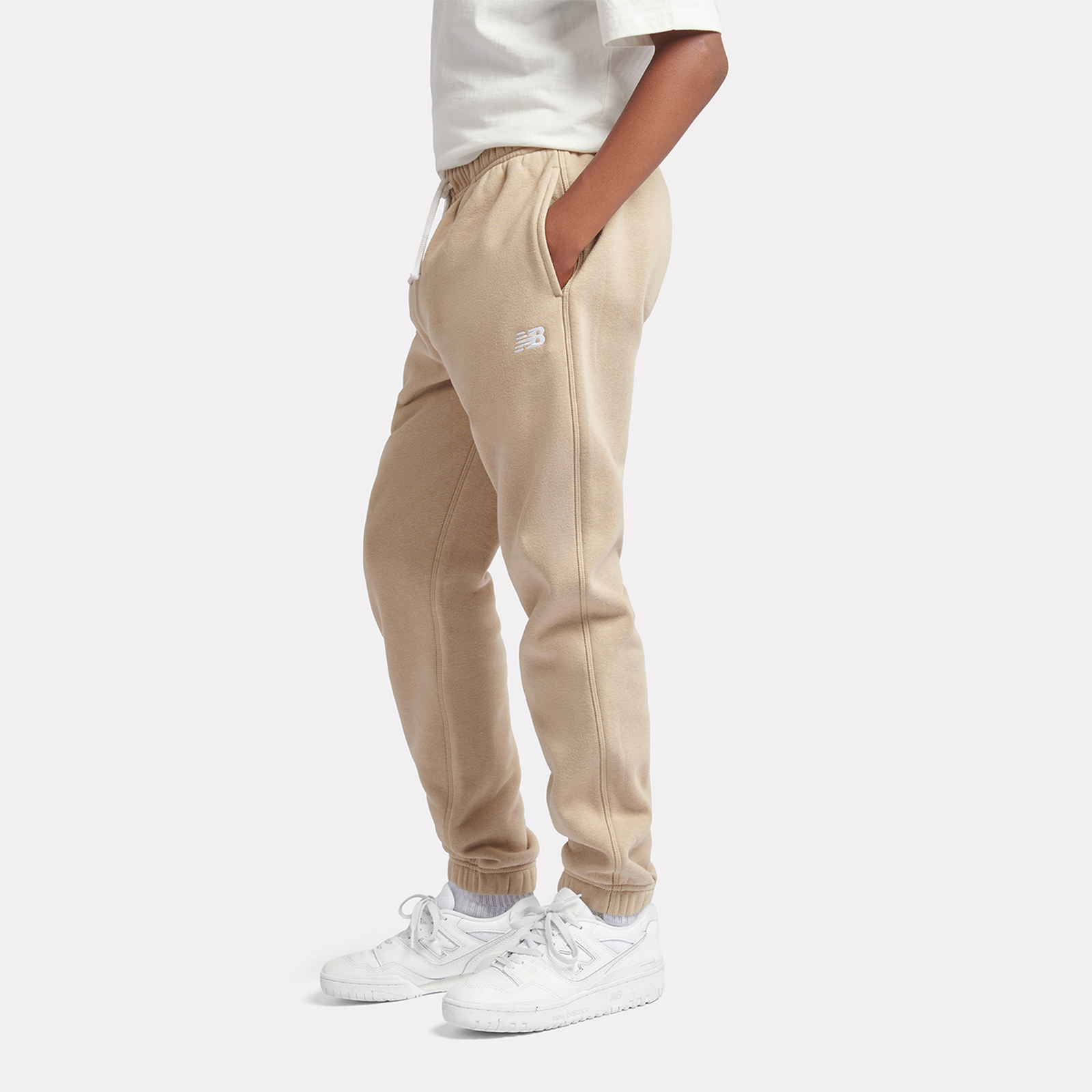 New Balance B New Balance French Terry Small Logo Jogger in