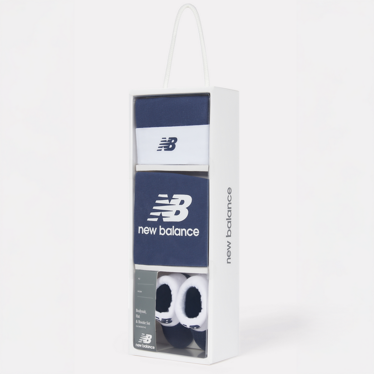 New Balance B NB Stacked Infant Set in BLAU