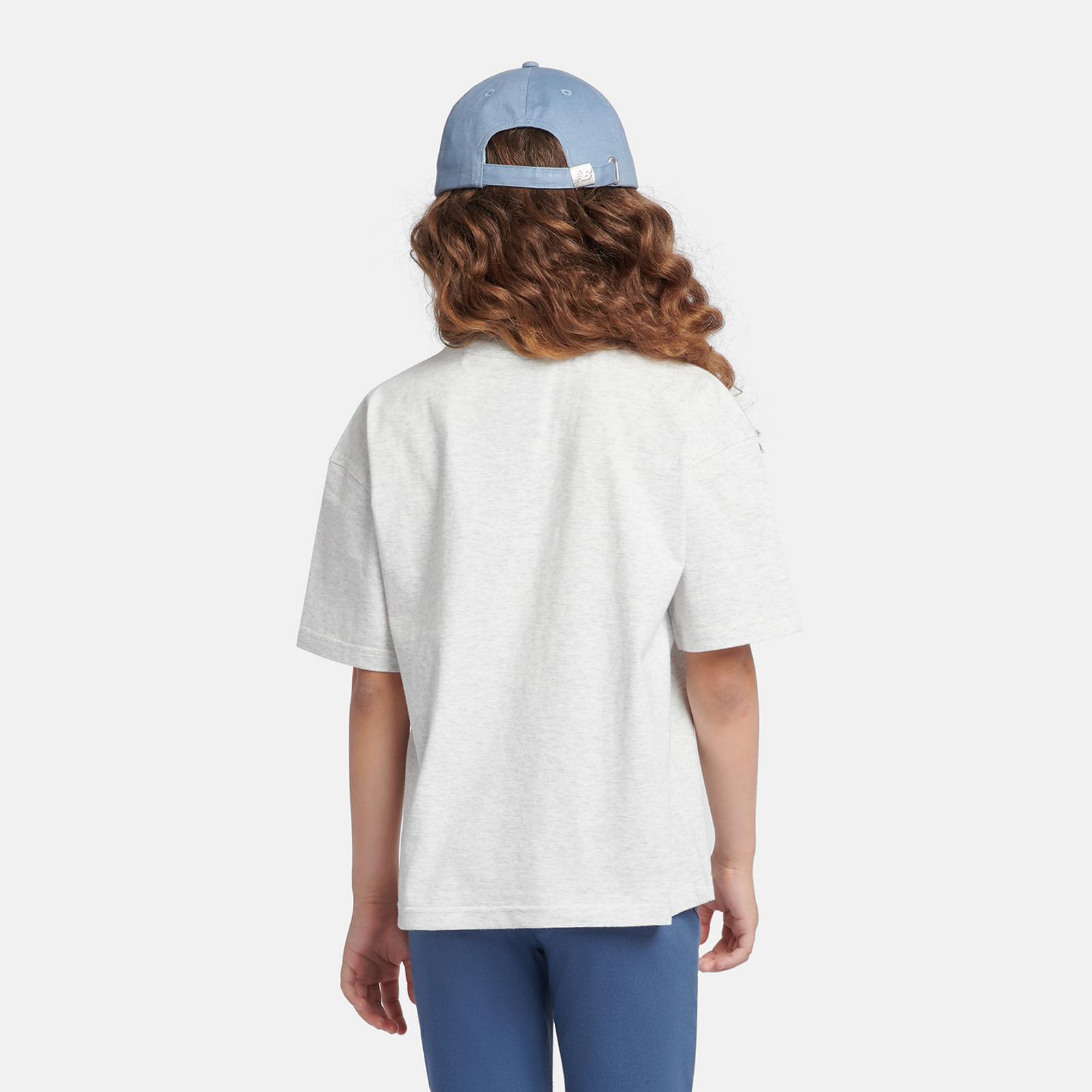New Balance G New Balance Jersey Small Logo Tee in GRAU
