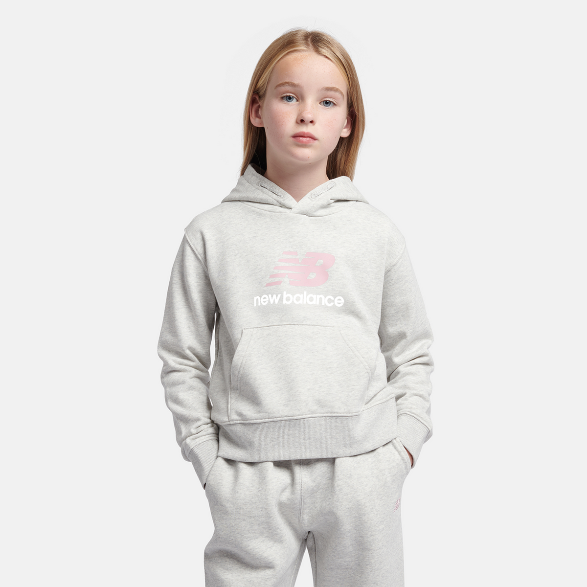 New Balance G NEW BALANCE FT STACKED LOGO HOODIE in