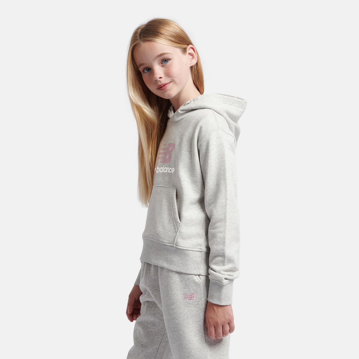 New Balance G NEW BALANCE FT STACKED LOGO HOODIE in