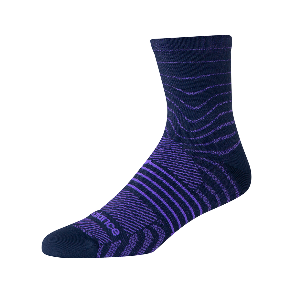 New Balance Pro Run Quarter Socks 1 Pair in VIOLETT