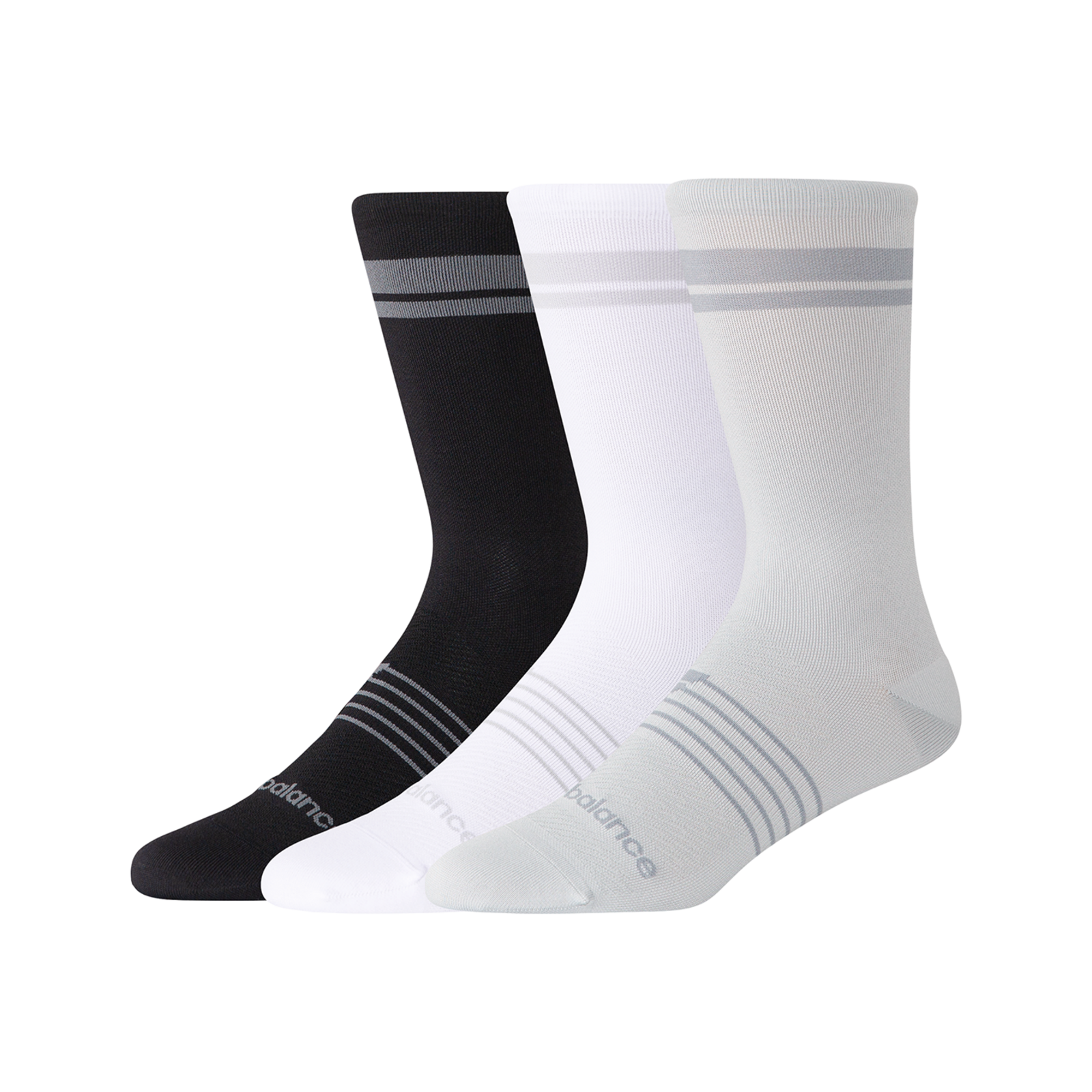 New Balance Pro Run Crew Socks 3 Pack in MEHRFARBIG
