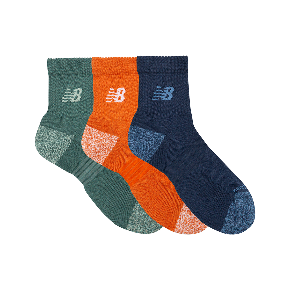 New Balance Active Quarter Socks 3 Pack in MEHRFARBIG