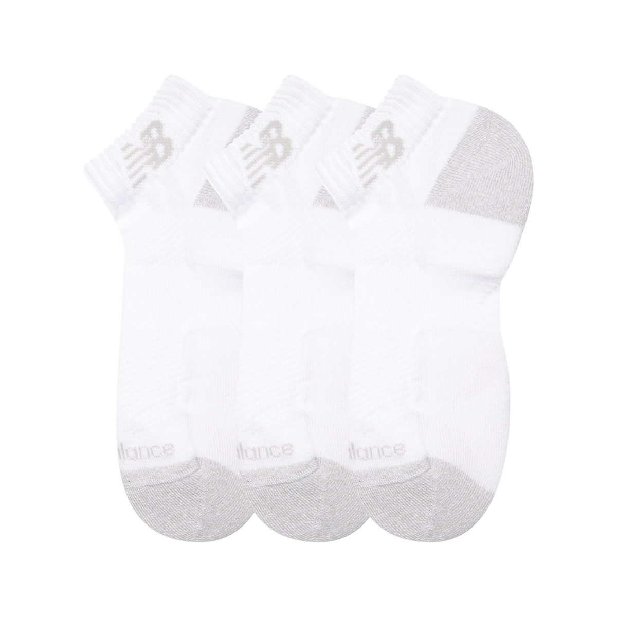 New Balance Active Low Cut Socks 3 Pack in WEISS