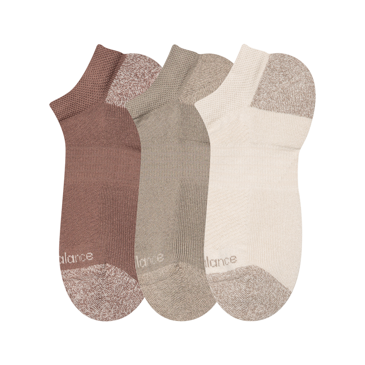 New Balance Active No Show Socks 3 Pack in MEHRFARBIG