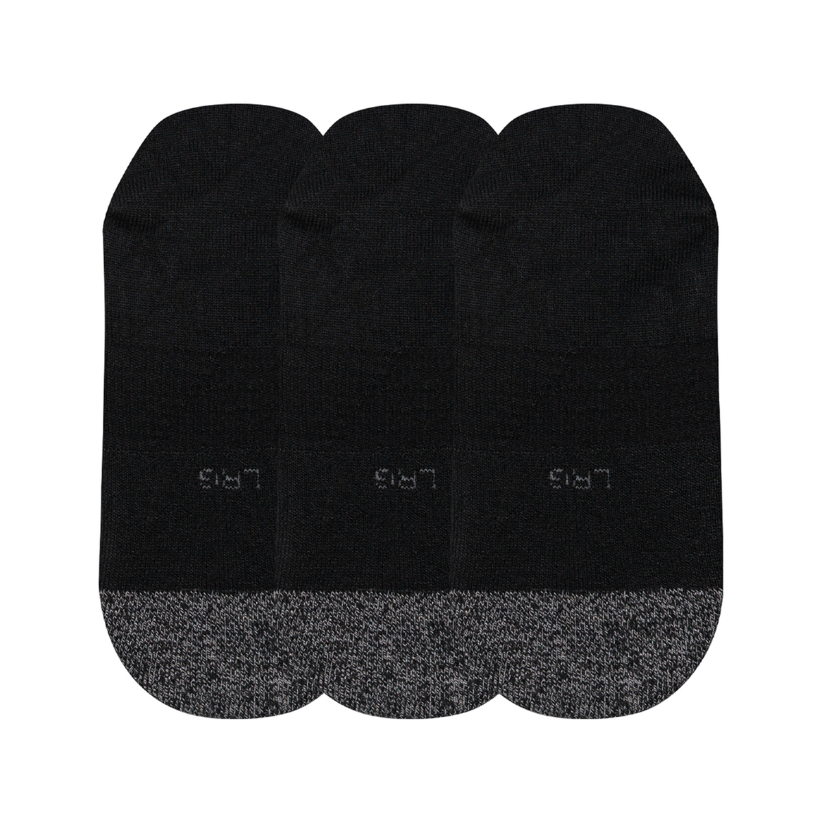 New Balance Active Invisible Socks 3 Pack in SCHWARZ