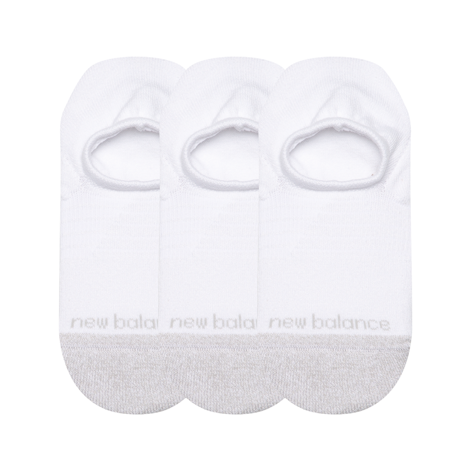 New Balance Active Invisible Socks 3 Pack in WEISS