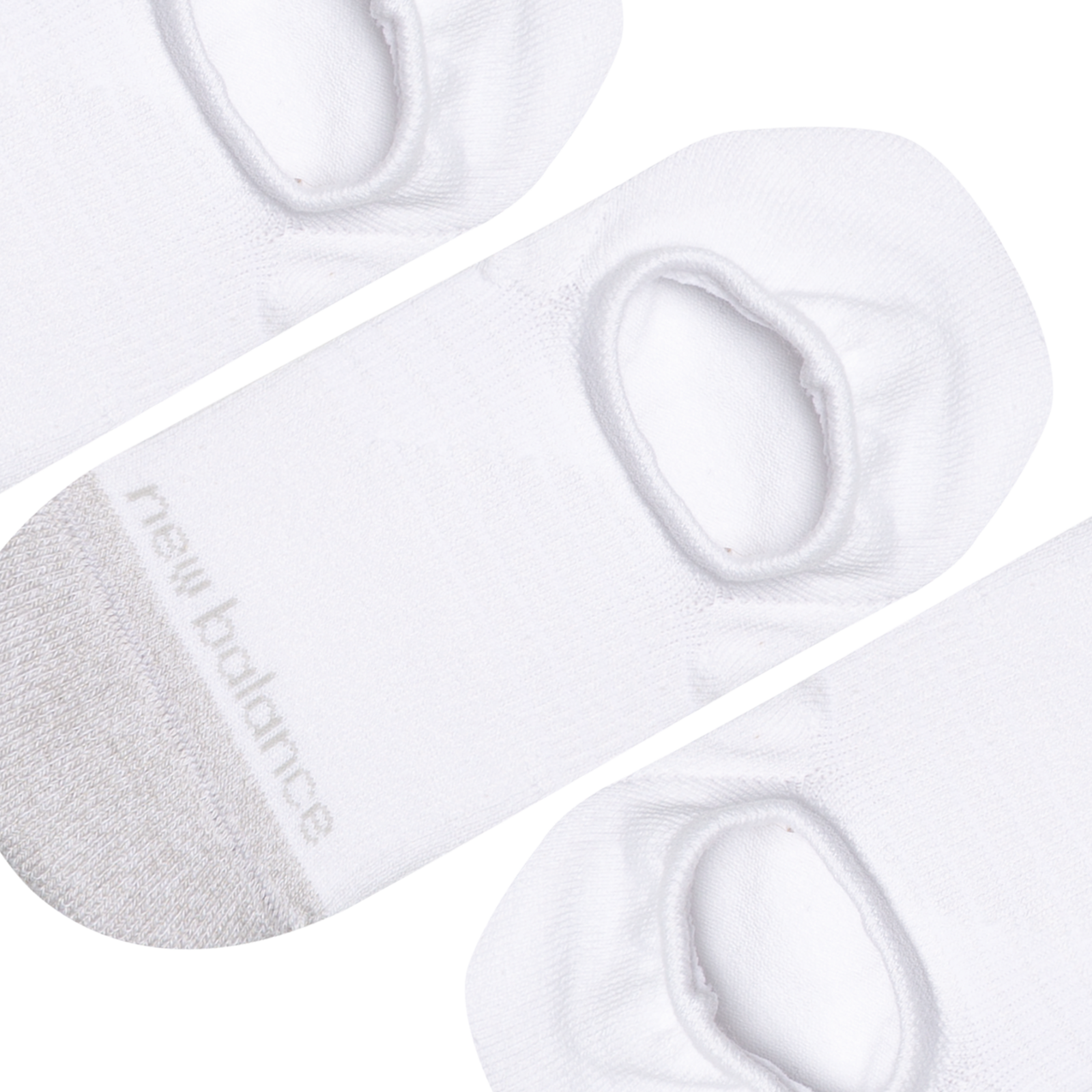 New Balance Active Invisible Socks 3 Pack in WEISS