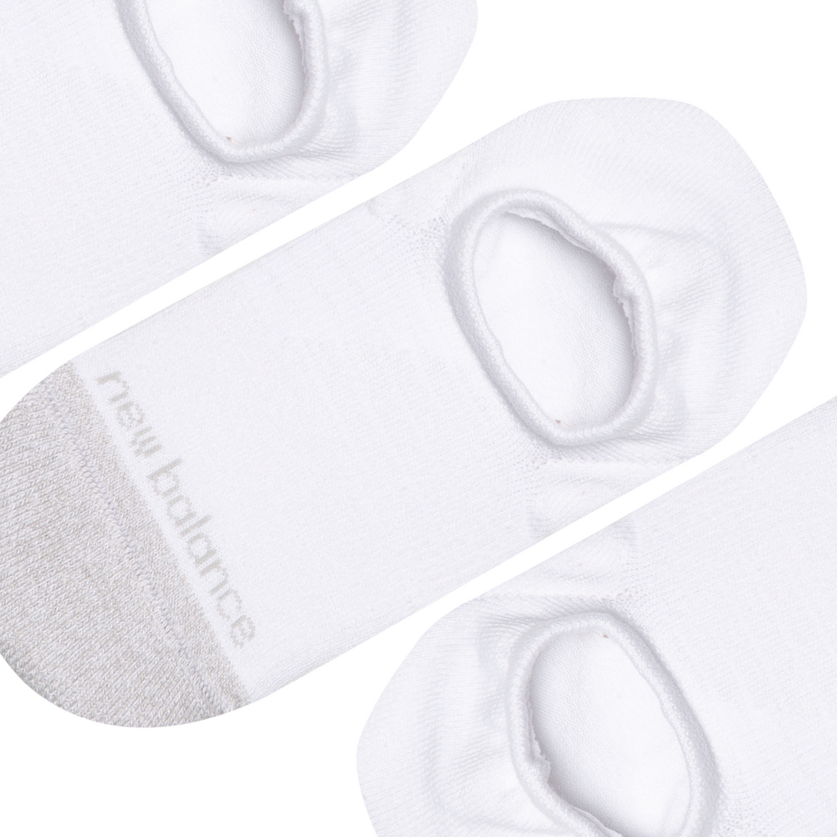 New Balance Active Invisible Socks 3 Pack in WEISS