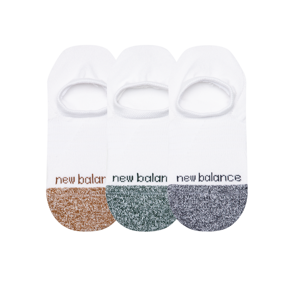 New Balance Active Invisible Socks 3 Pack in WEISS