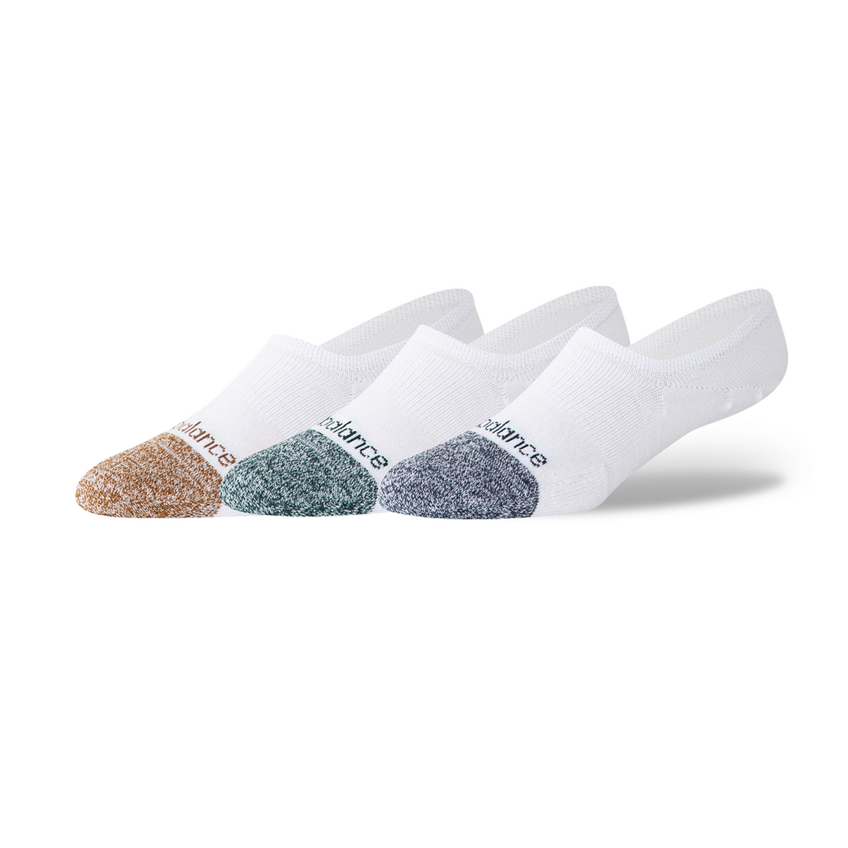 New Balance Active Invisible Socks 3 Pack in WEISS