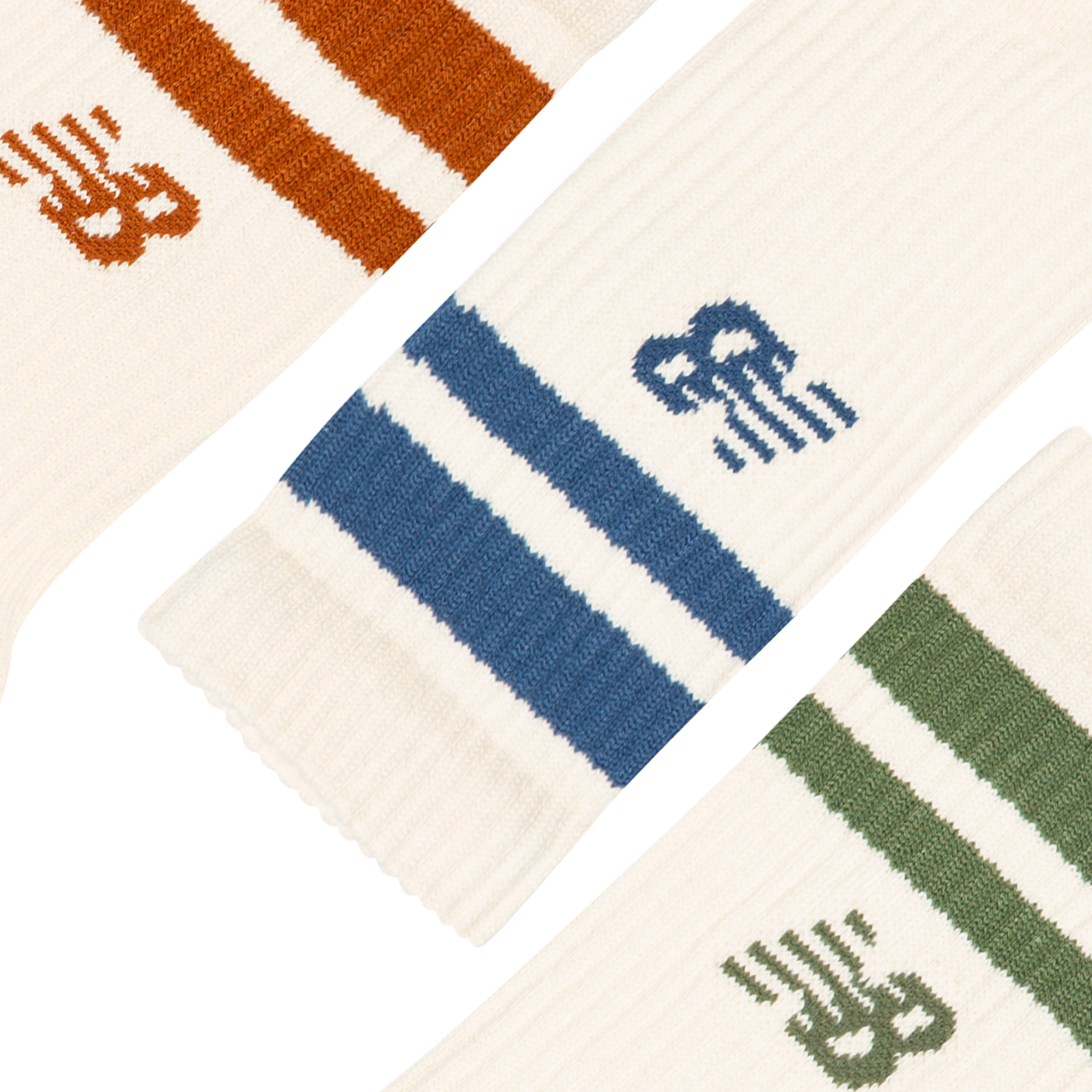 New Balance Active Lifestyle Striped Crew Socks 3 Pack in MEHRFARBIG
