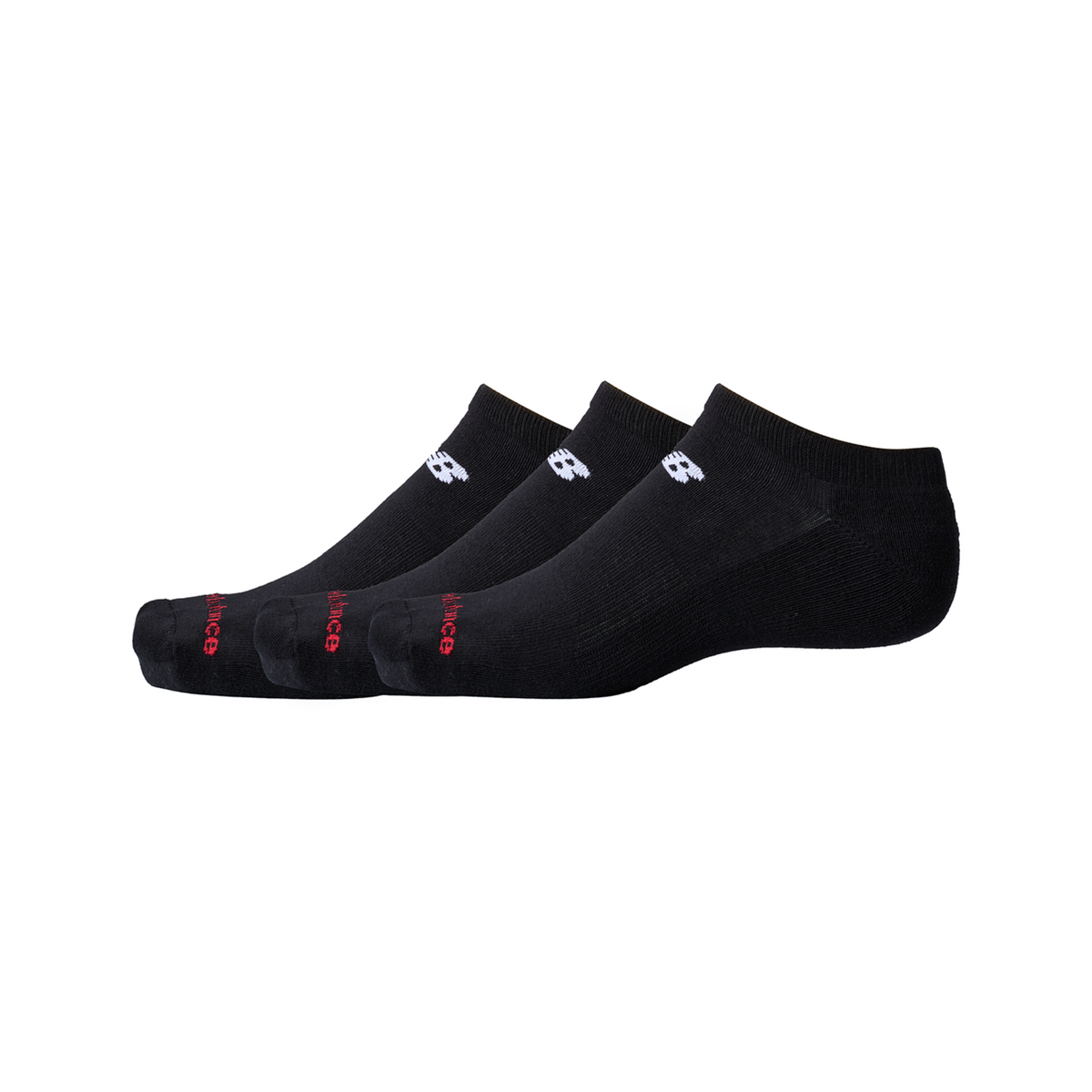 New Balance Everyday No Show 3 Pack in SCHWARZ