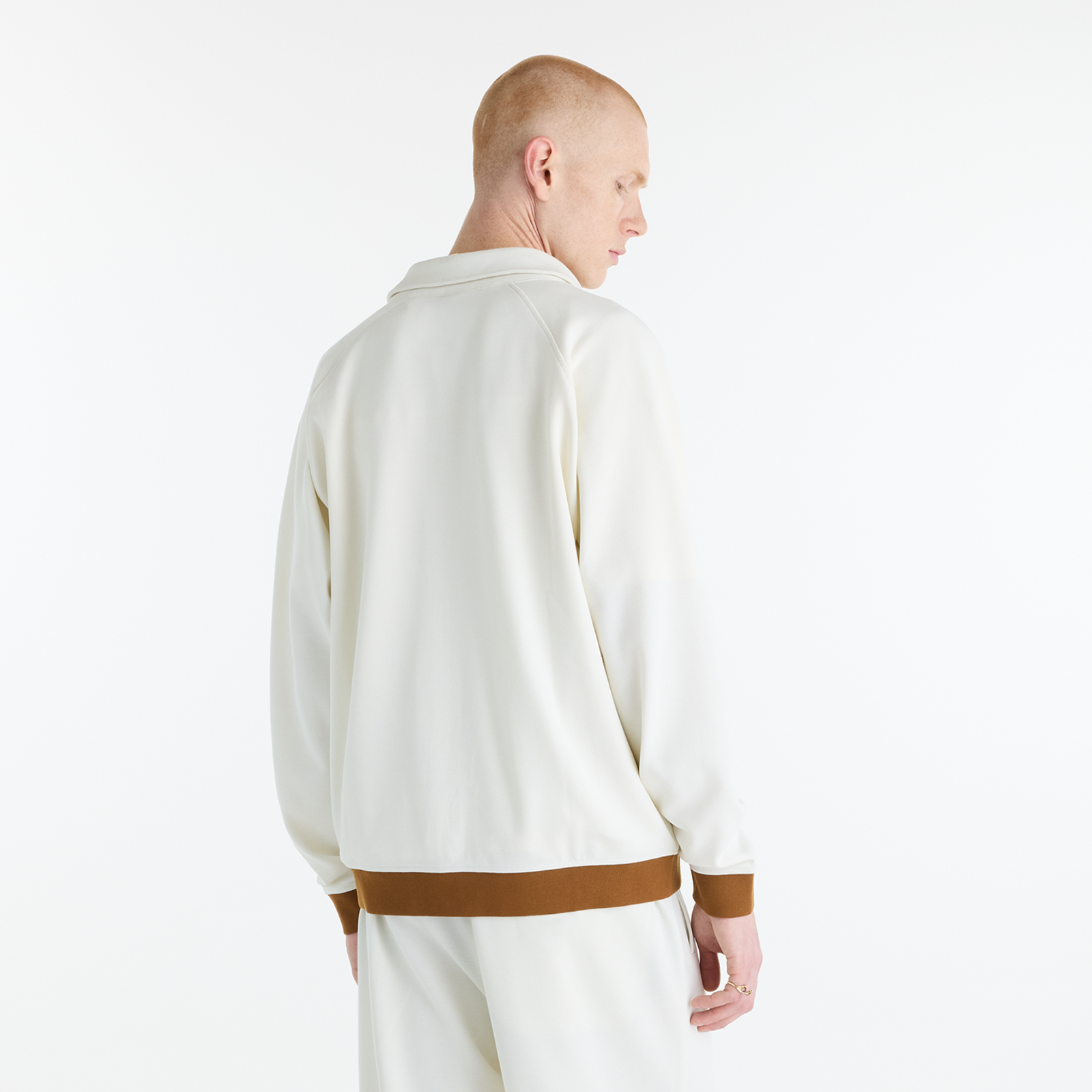 New Balance Sport Legacy Pique Jacket in BEIGE