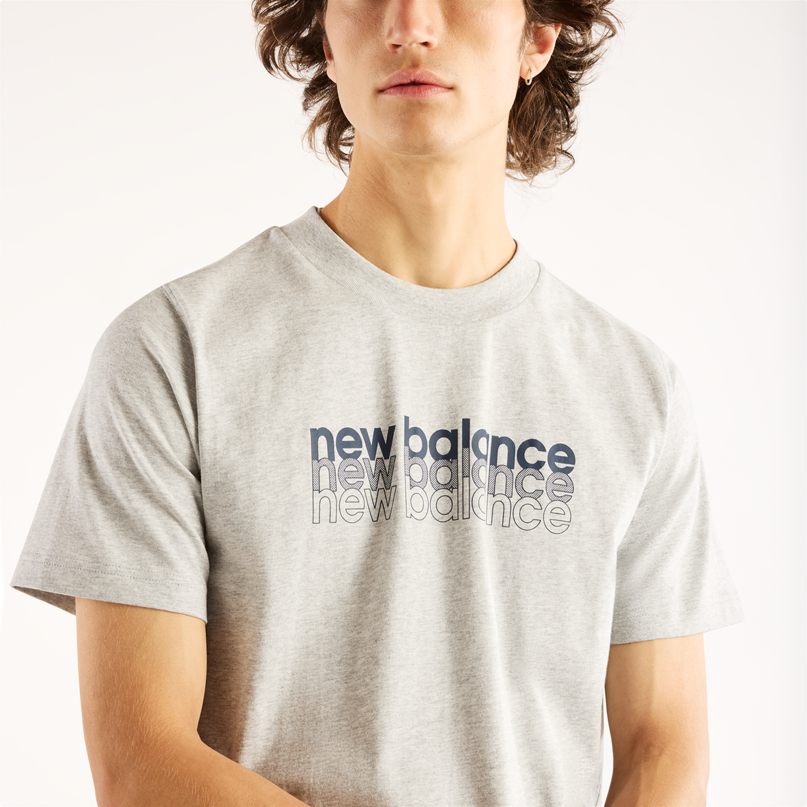 New Balance Layered Brand Read Relaxed T-Shirt in