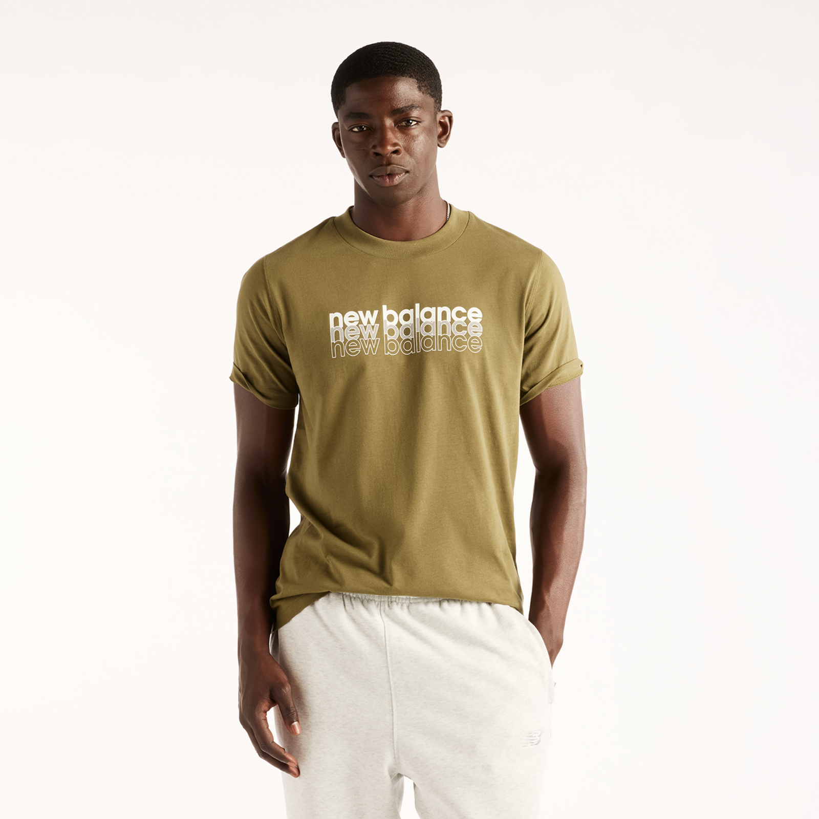 New Balance Layered Brand Read Relaxed T-Shirt in