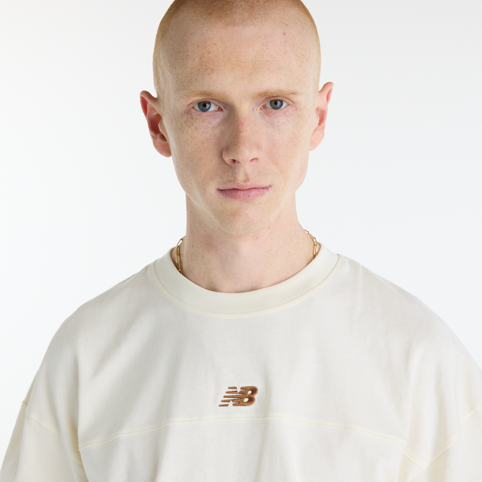 New Balance Sport Legacy Graphic T-Shirt in BEIGE