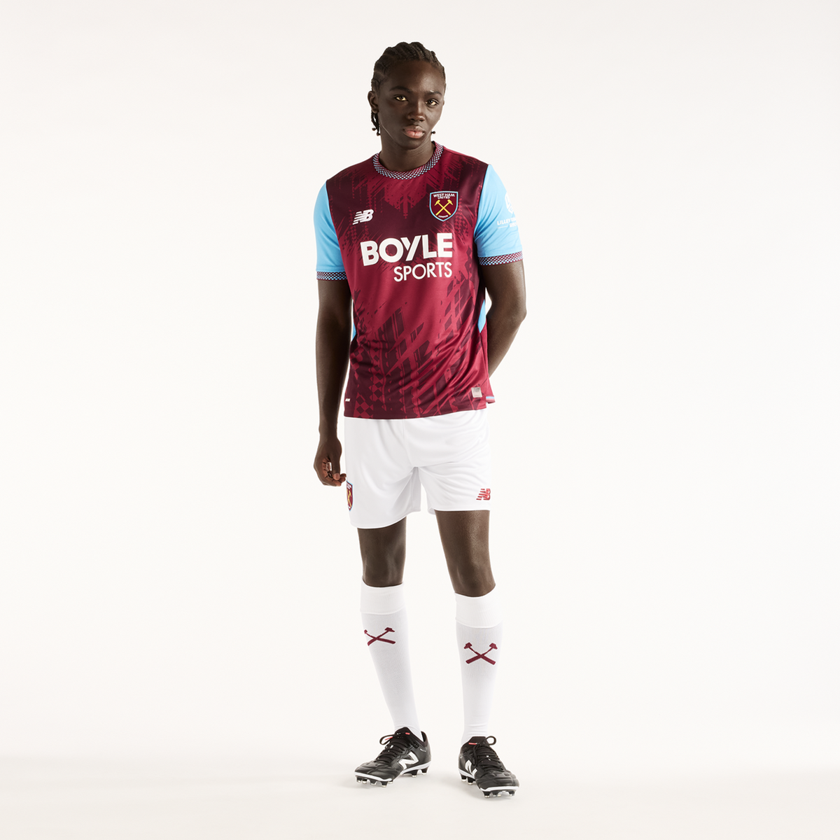 New Balance West Ham United Home SS Jersey 26/27 in ROT