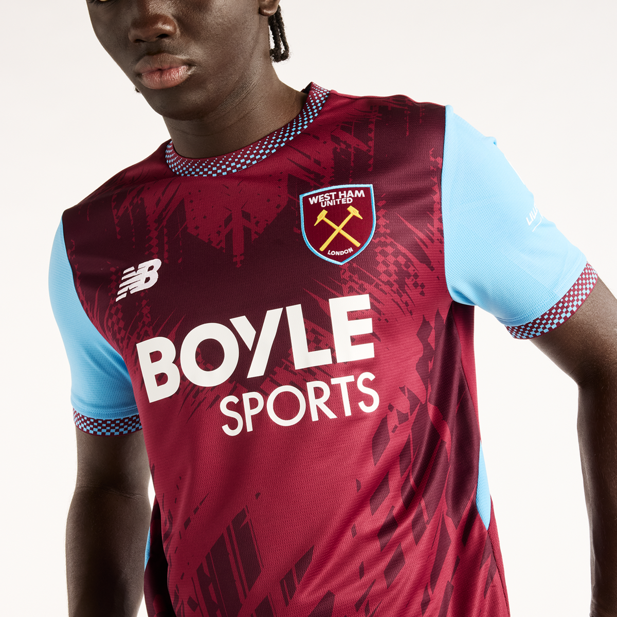 New Balance West Ham United Home SS Jersey 26/27 in ROT