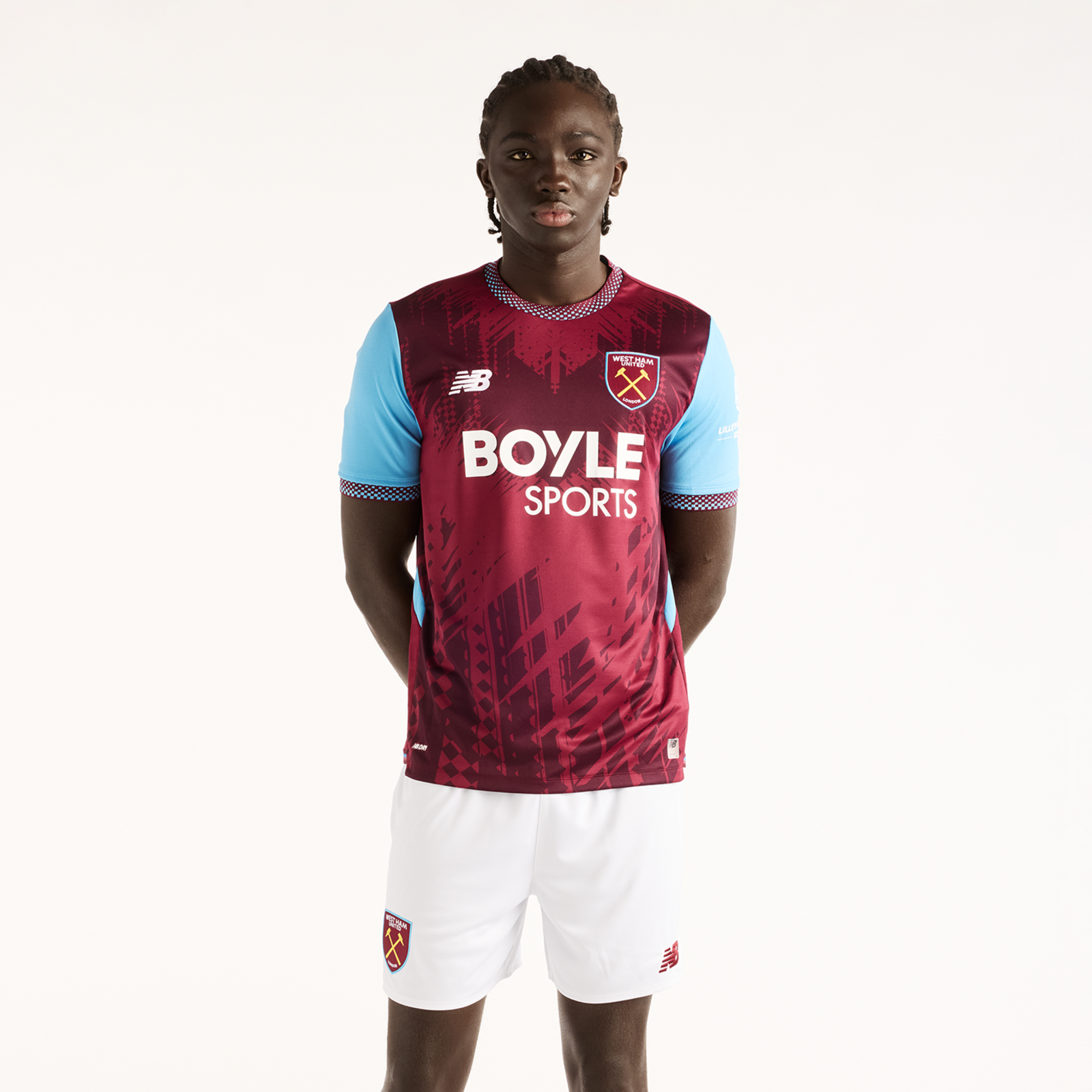 New Balance West Ham United Home SS Jersey 26/27 in ROT