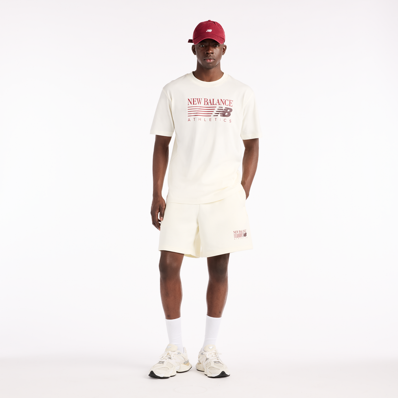 New Balance Reimagined Graphic T-Shirt in BEIGE