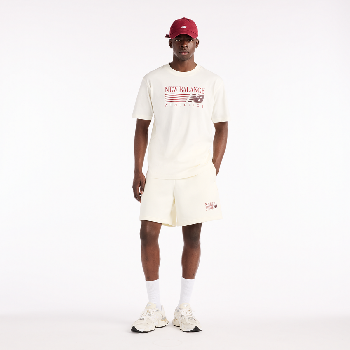 New Balance Reimagined Graphic T-Shirt in BEIGE