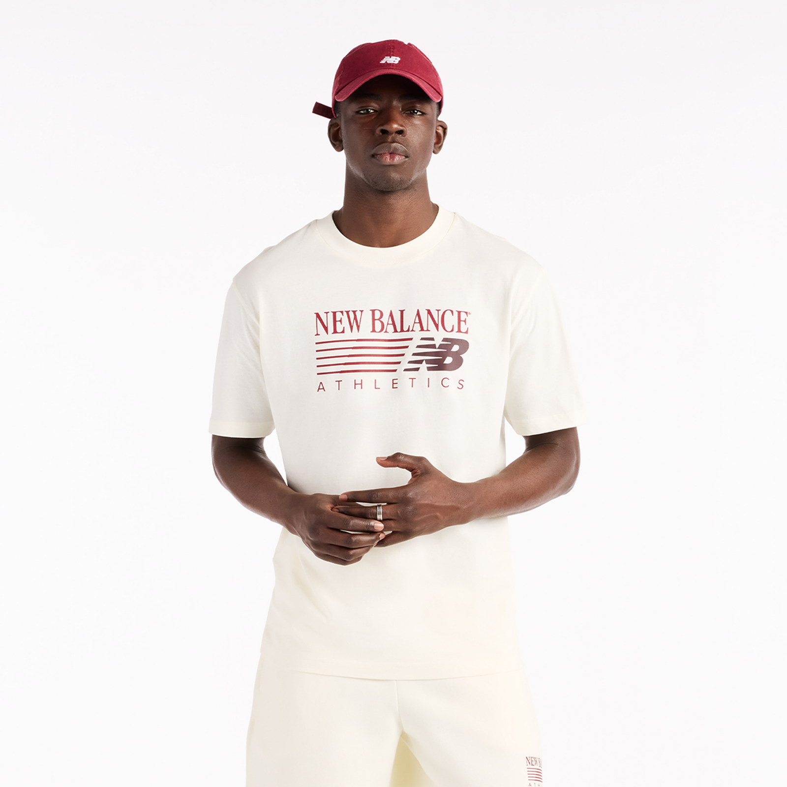 New Balance Reimagined Graphic T-Shirt in BEIGE