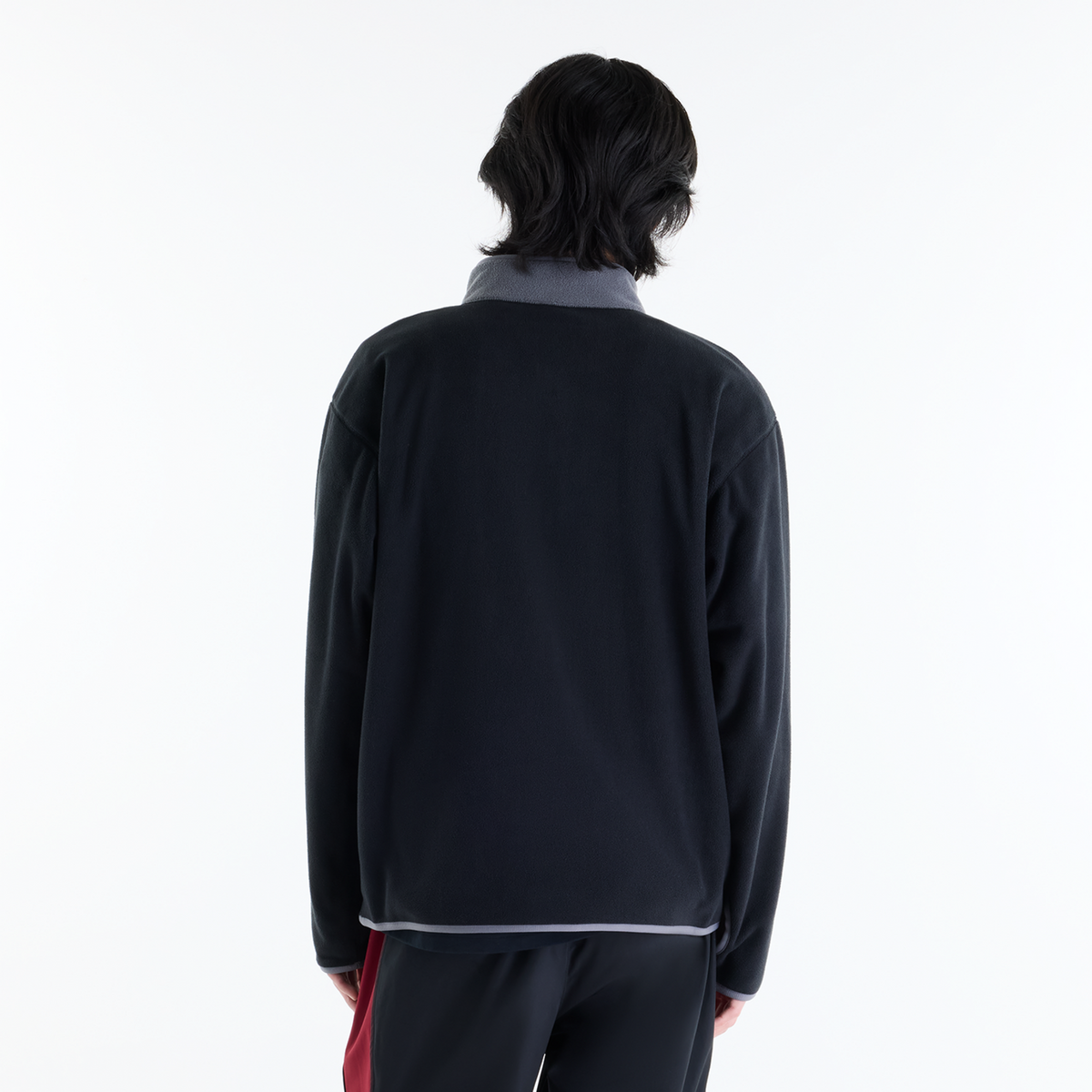 New Balance Sport Polar Fleece Half Zip in SCHWARZ