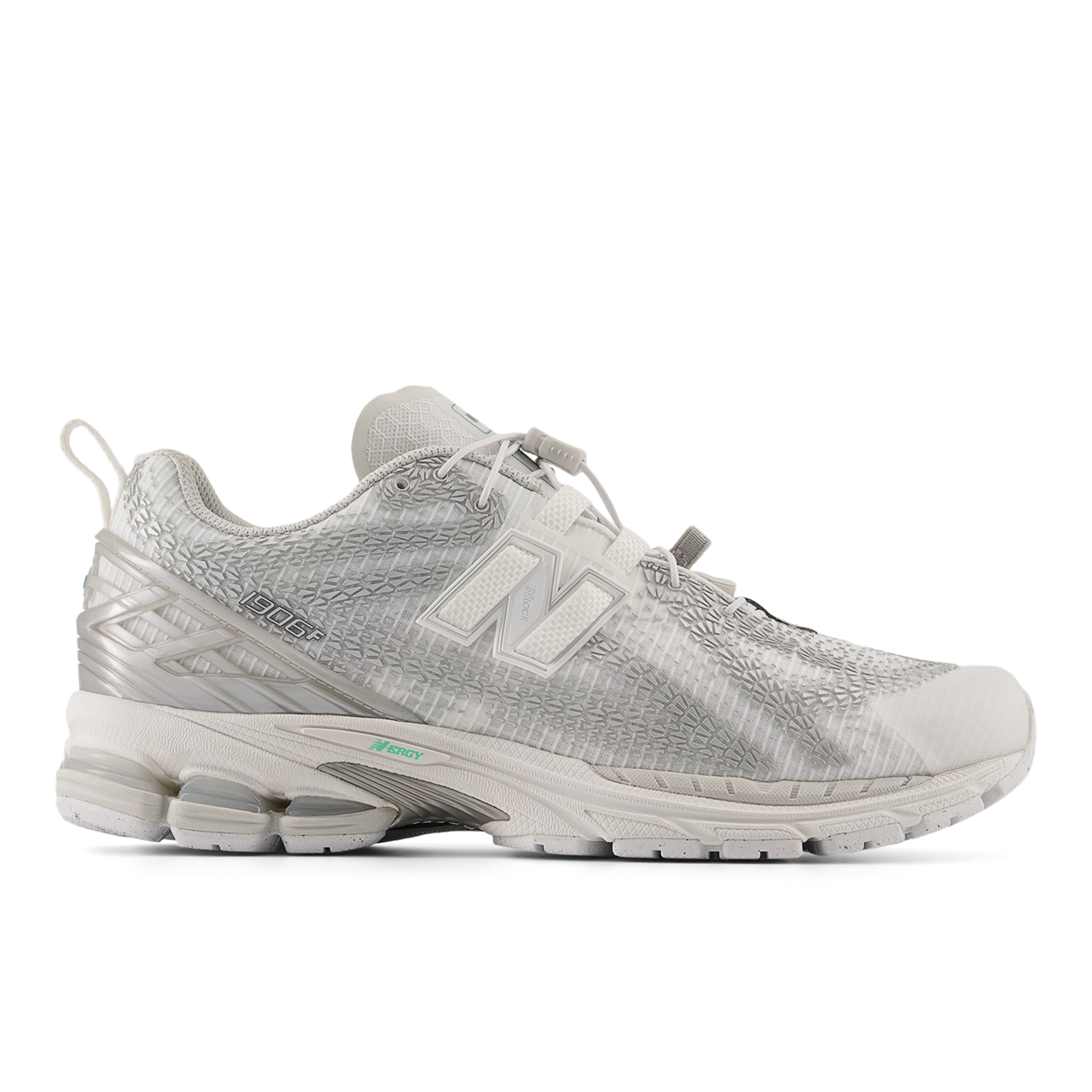 U 1906F Snake Freizeitschuhe nb white/silver metallic/deep end