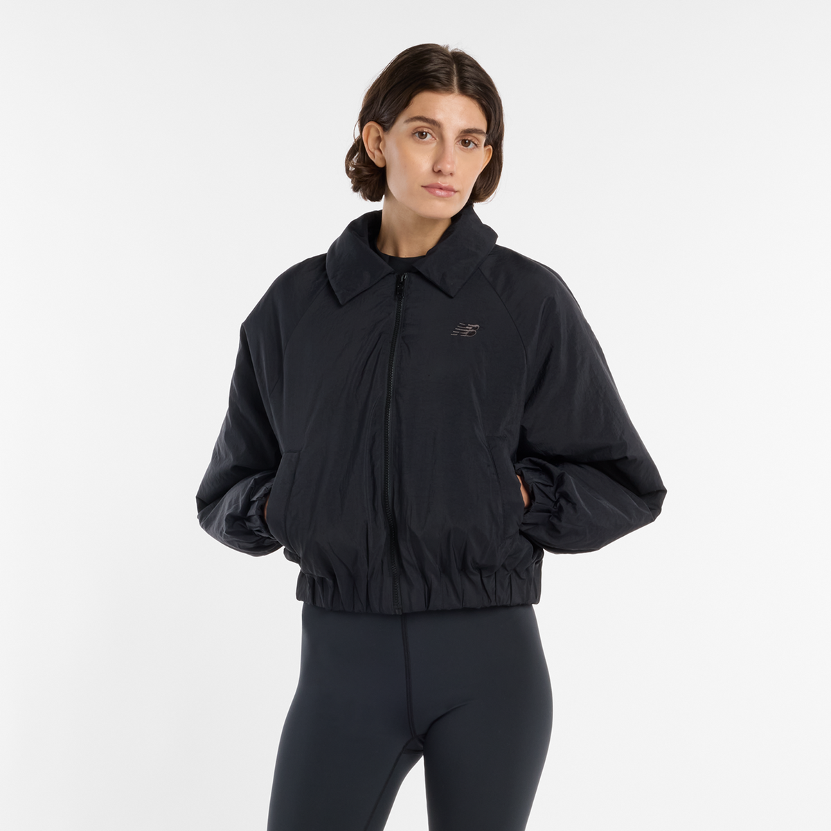 New Balance W Woven Bomber Jacket in