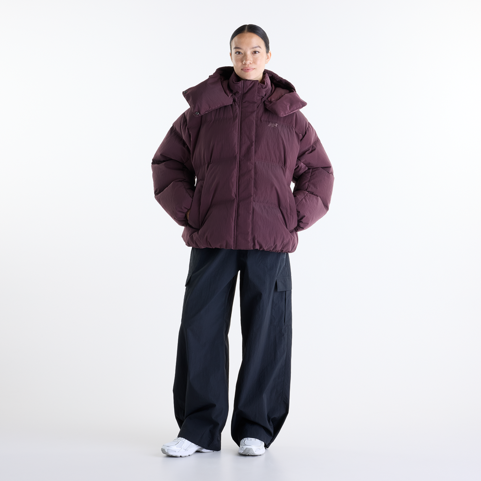 New Balance W Premium Puffer Jacket in ROT