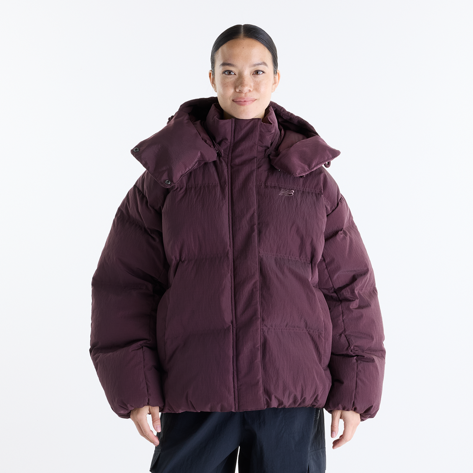New Balance W Premium Puffer Jacket in ROT