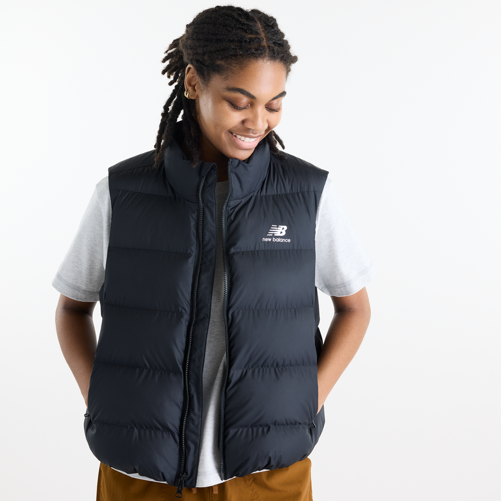 New Balance W Boston Puffer Vest in