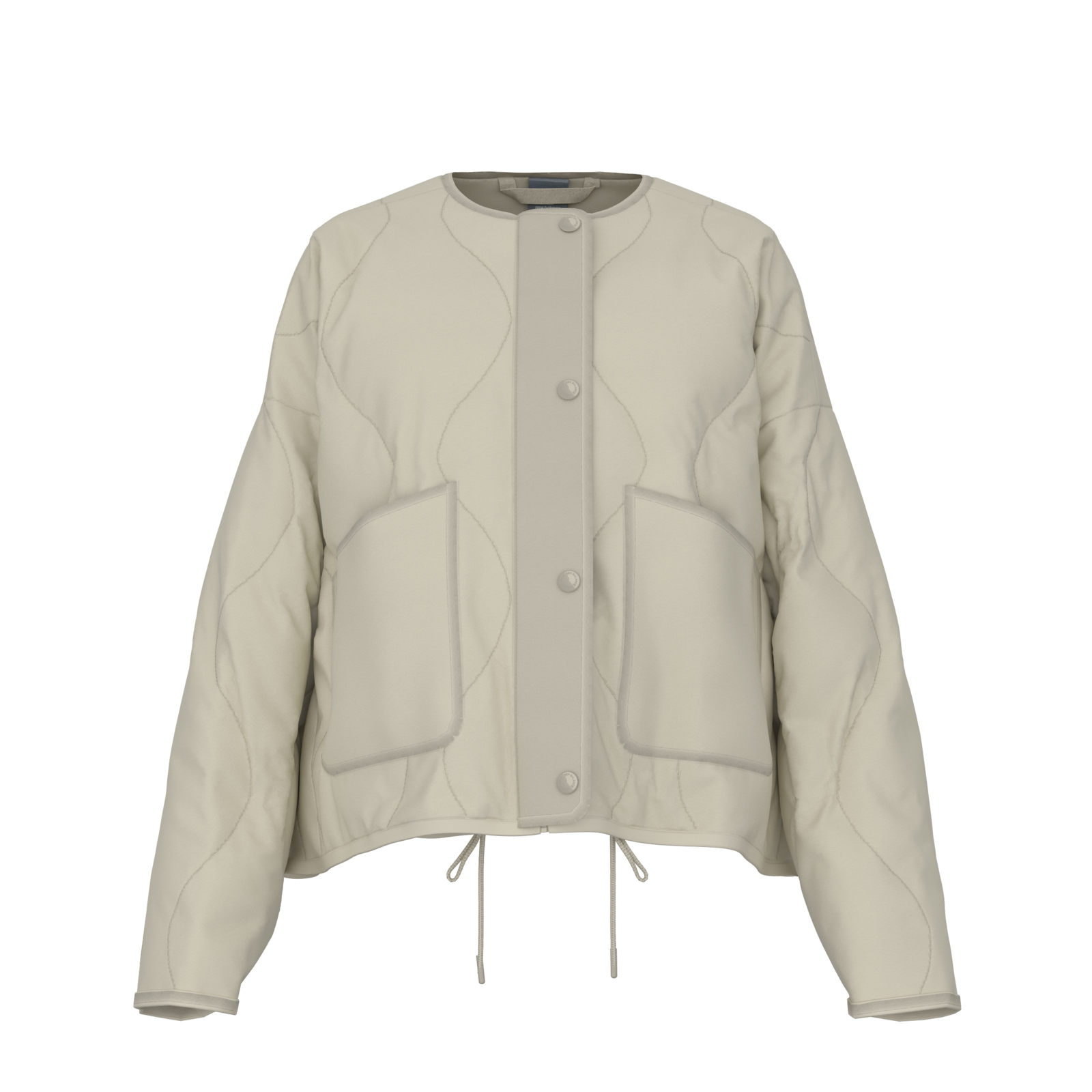 New Balance W Quilted Bomber in BEIGE