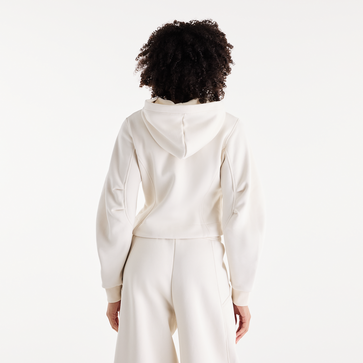 New Balance W Athletics Crafted Fleece Full Zip in BEIGE