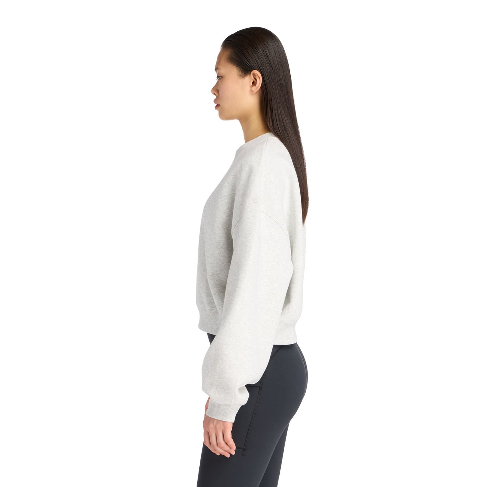New Balance W Linear Heritage Fleece Crew in