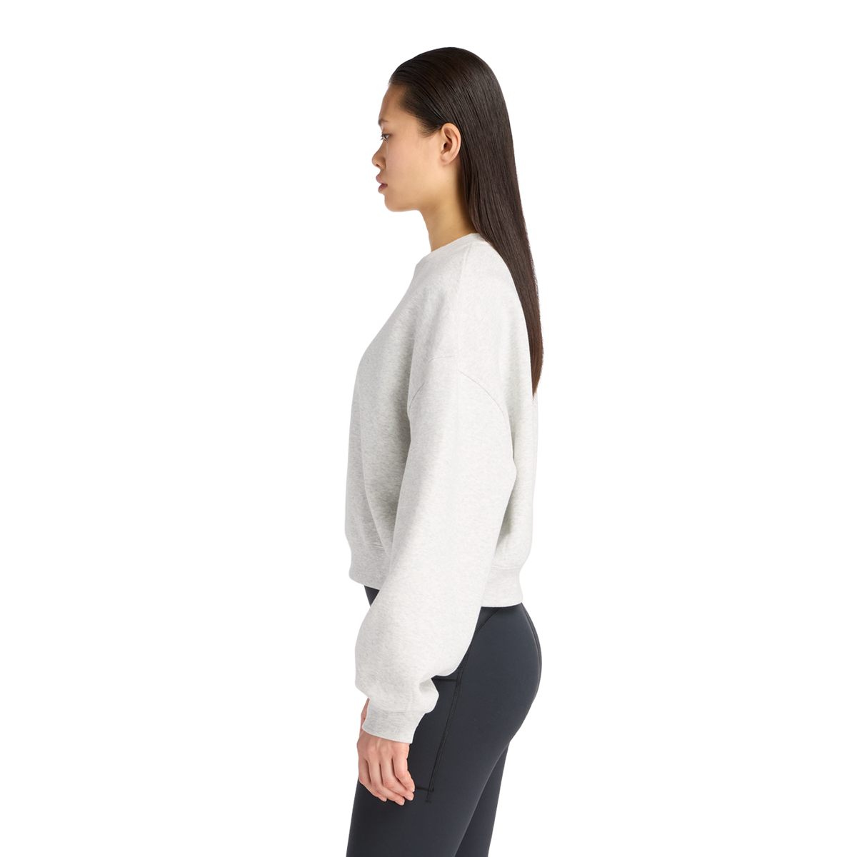 New Balance W Linear Heritage Fleece Crew in