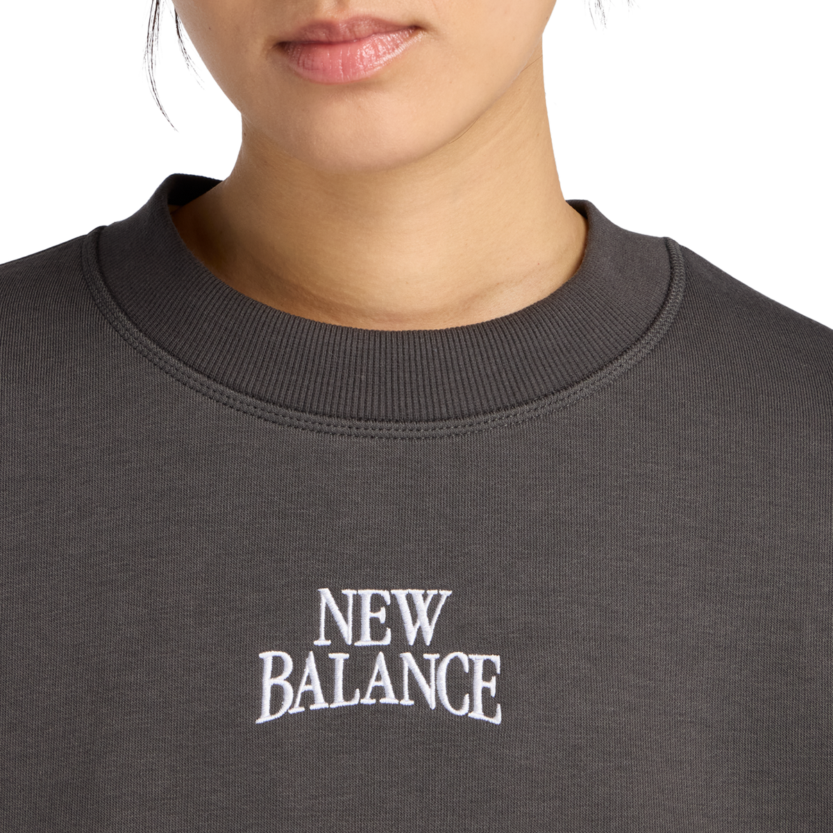 New Balance W Linear Heritage Fleece Crew in
