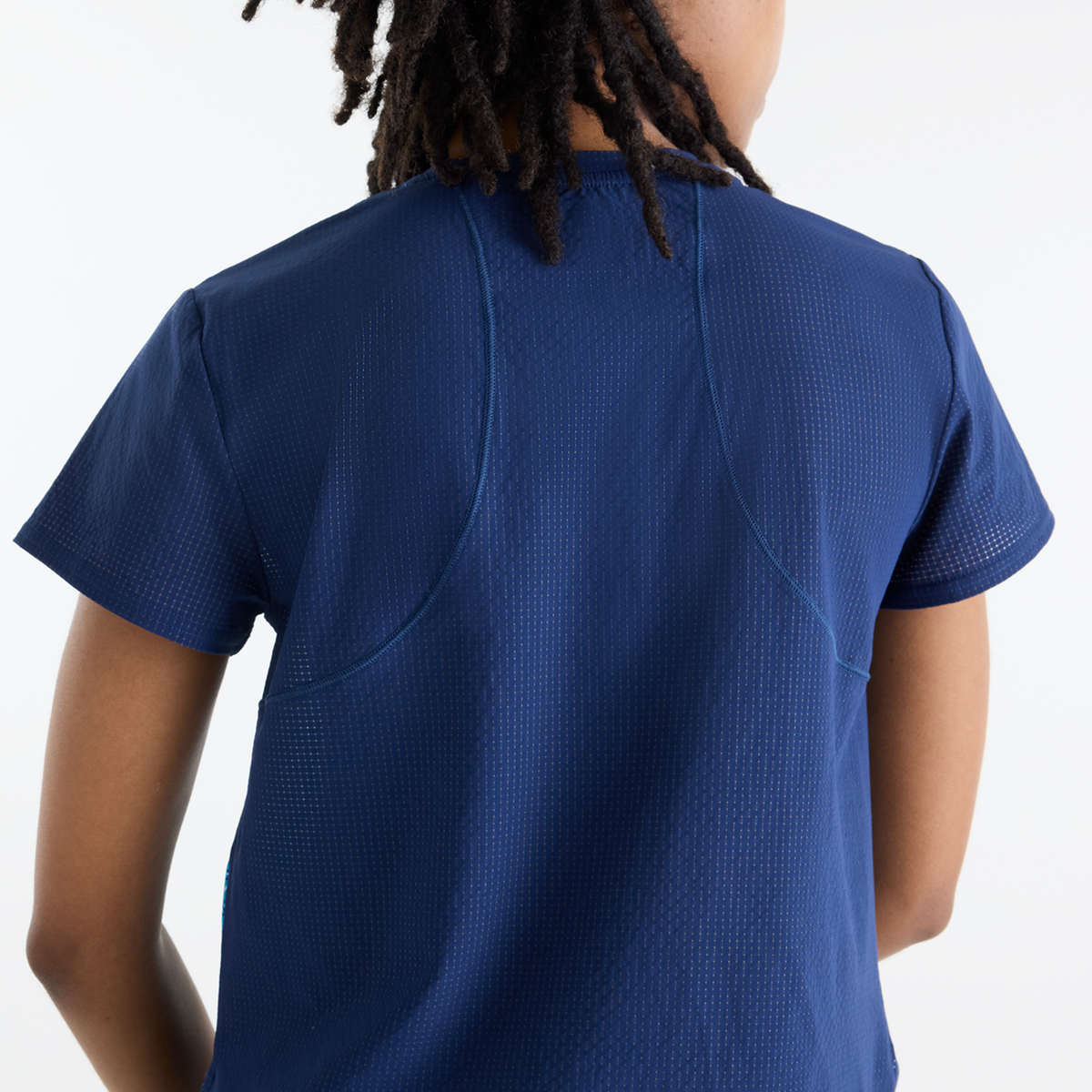 New Balance W Race Day Ultra Light Printed T-Shirt in BLAU