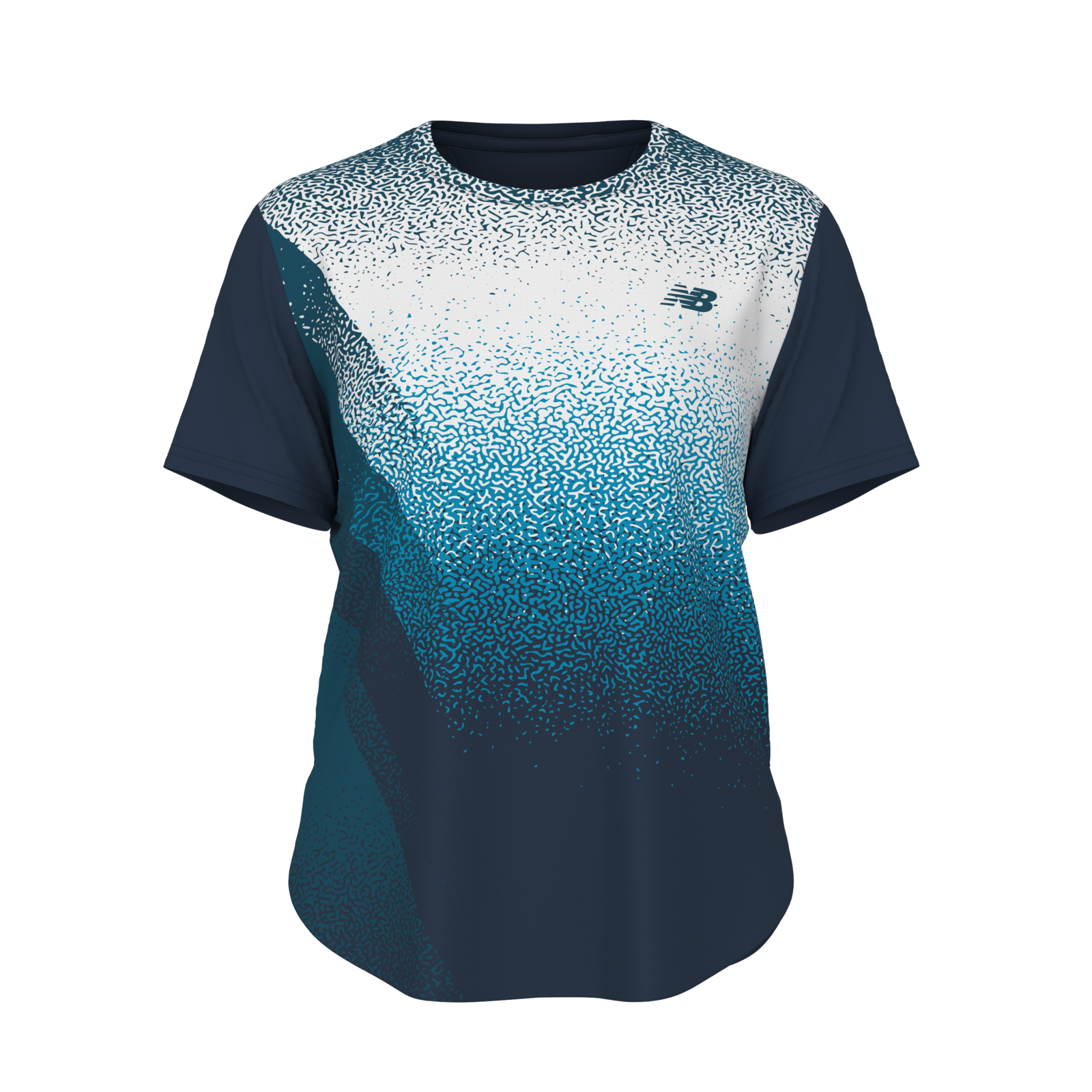 New Balance W Race Day Ultra Light Printed T-Shirt in BLAU