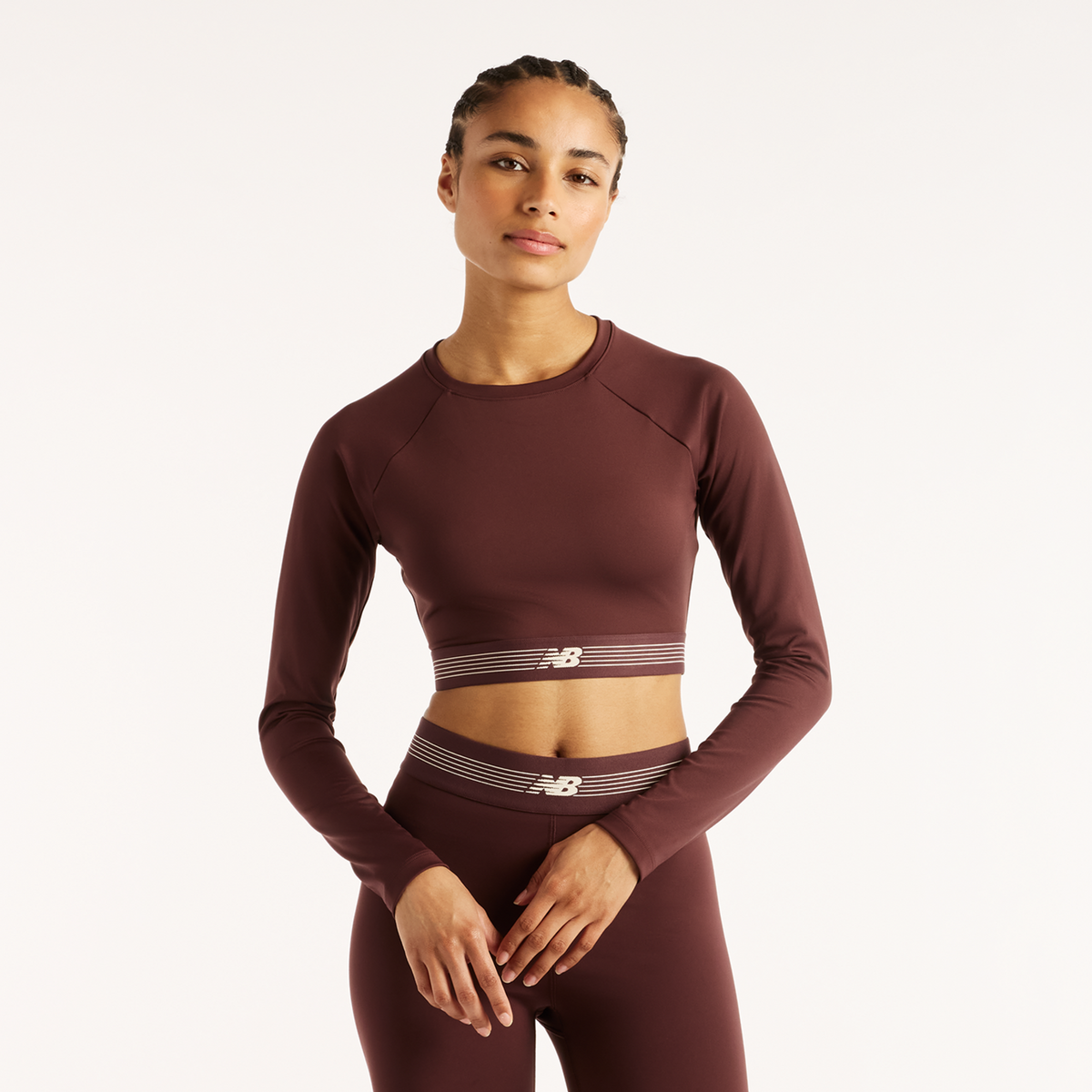 New Balance W AC Fitted Long Sleeve in ROT