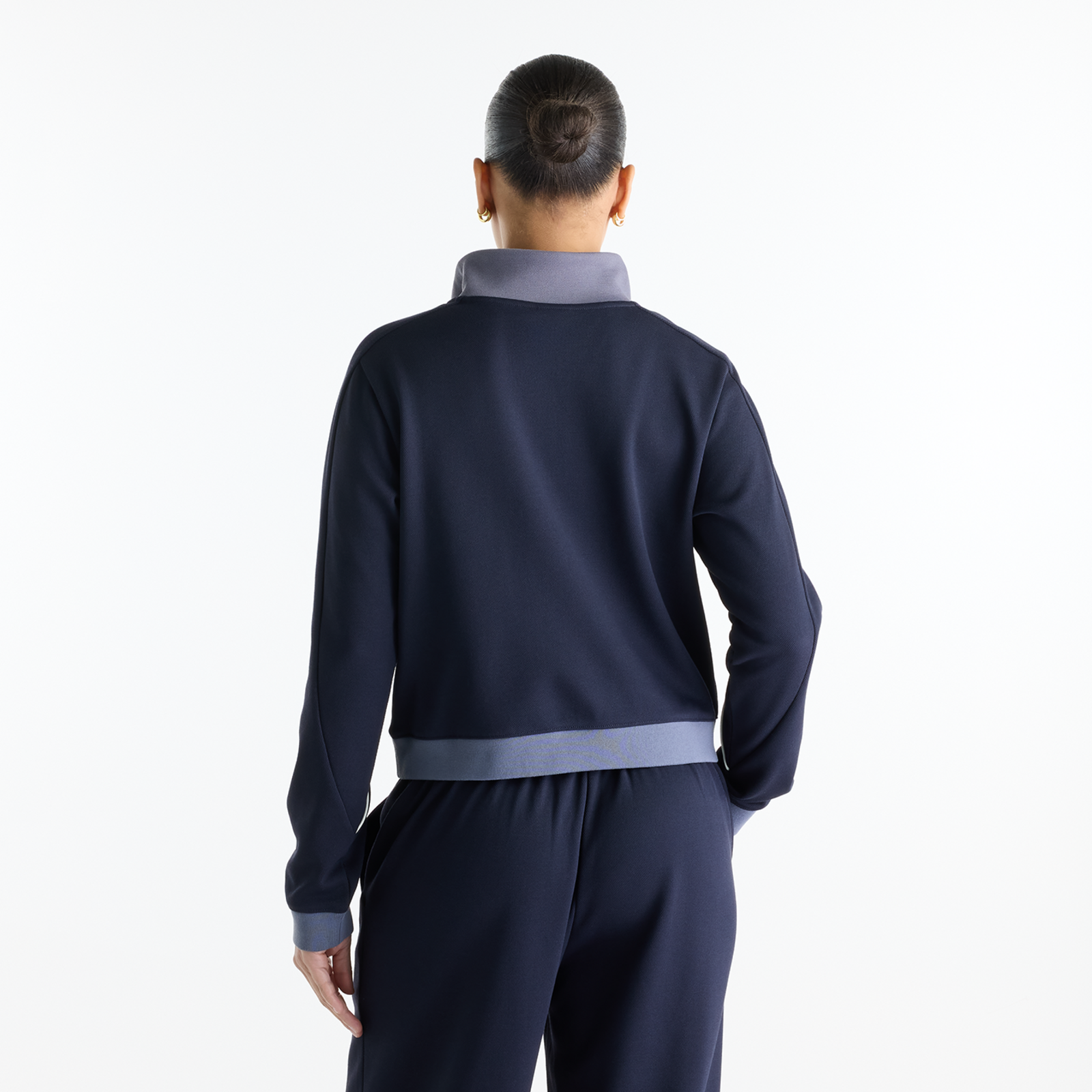 New Balance W Sport Legacy Pique 1/4 Zip in SCHWARZ