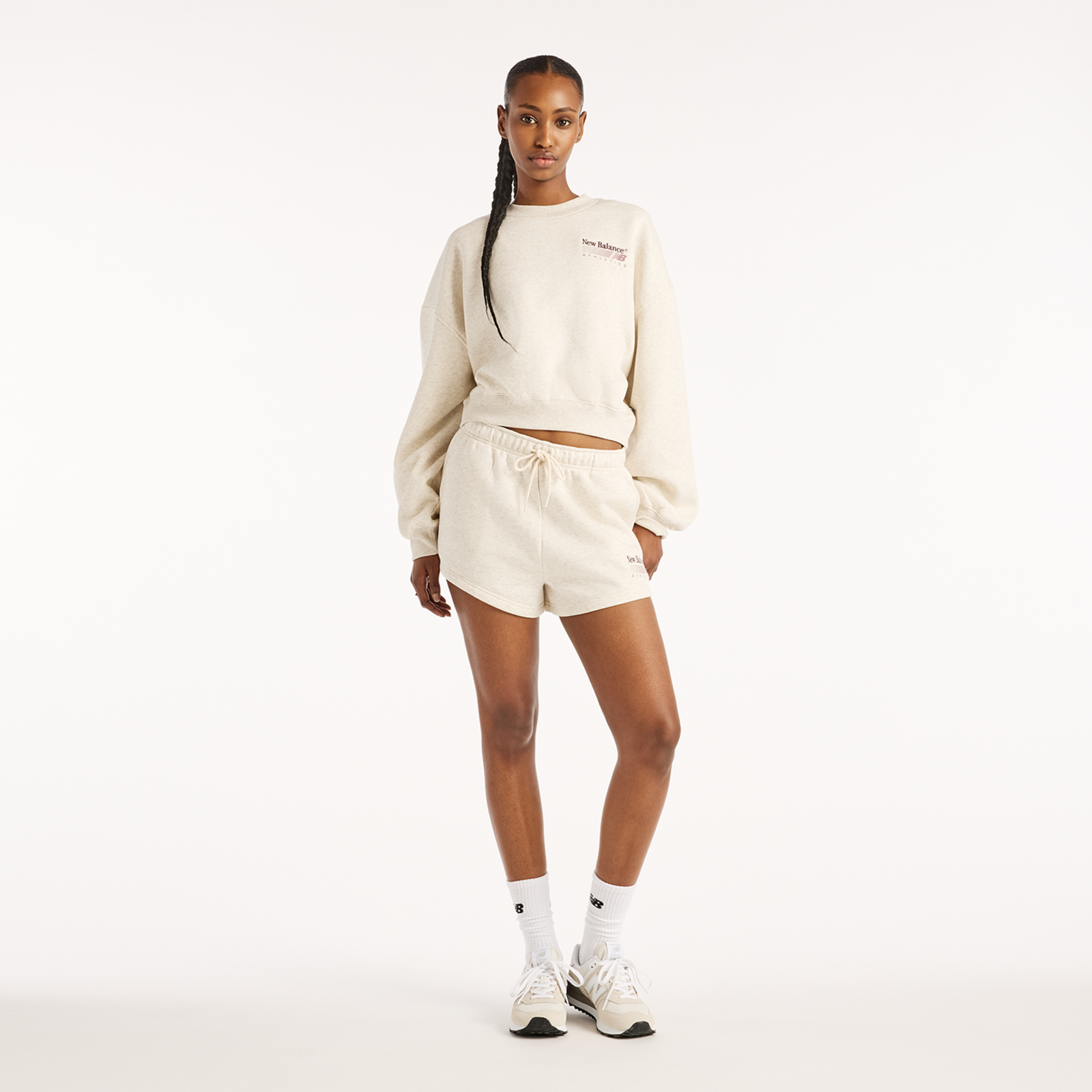 New Balance W Trackside Fleece Crew in