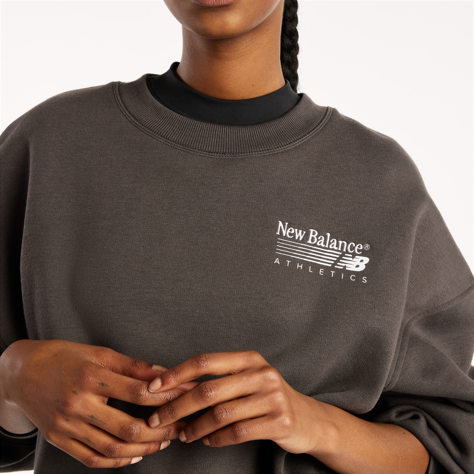 New Balance W Trackside Fleece Crew in