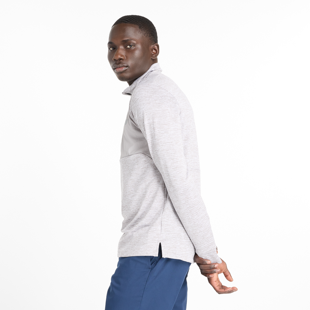 New Balance Athletics Heat Grid 1/2 Zip in GRAU