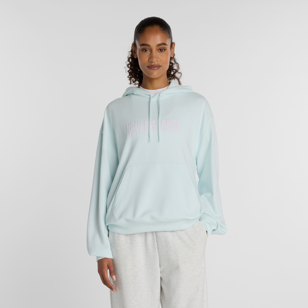 New Balance W Wavy Oversized Hoodie in BLAU