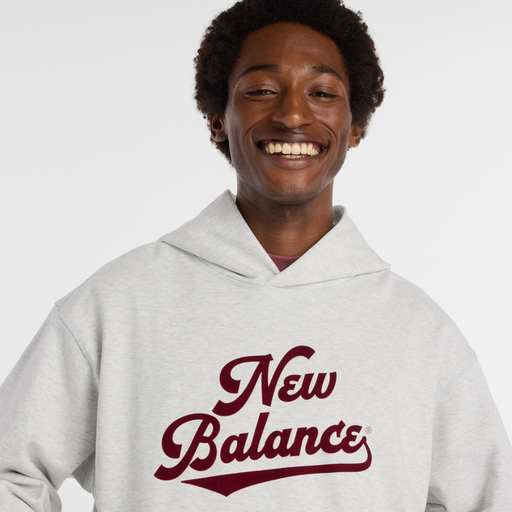 New Balance Athletics Legacy Hoodie in GRAU