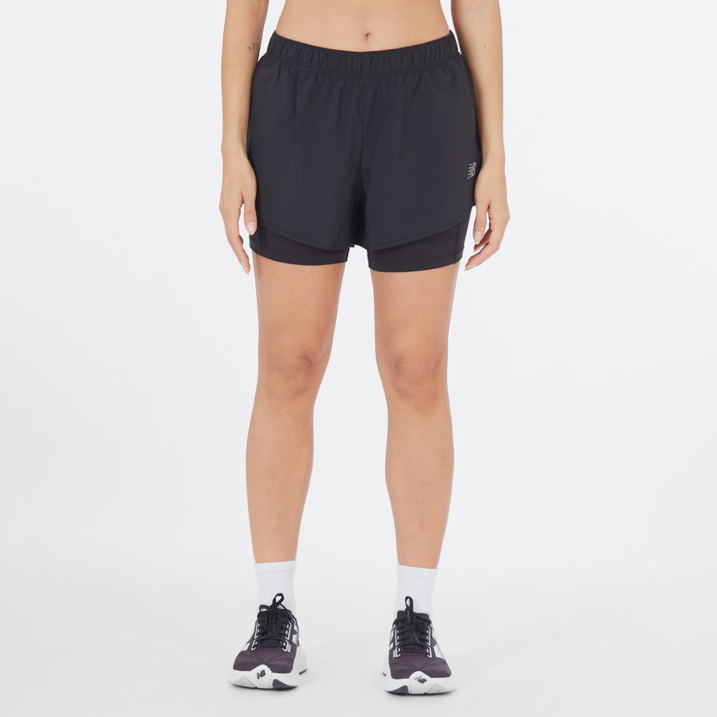New Balance W Sport 2-in-1 Short 3" in SCHWARZ